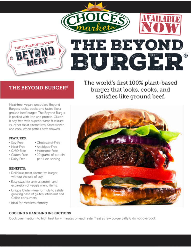 Where To Buy Beyond Meat Burgers in BC | Choices Markets